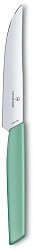 Нож кухонный Victorinox Swiss Modern (6.9006.1241) стальной столовый для стейка лезв.120мм прямая заточка мятный