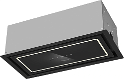 Вытяжка встраиваемая Weissgauff Quadra 600 Touch черный/стекло управление: сенсорное (1 мотор)