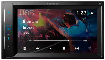 Автомагнитола Pioneer DMH-A245BT 2DIN 4x50Вт 6.2" ПДУ RDS