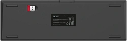 Клавиатура Acer Nitro OKR400 механическая черный USB беспроводная BT/Radio Multimedia for gamer LED (ZL.KBDEE.01A) кабель 1.5м