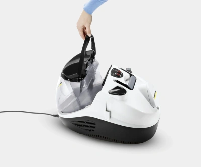 Пароочиститель напольный Karcher SV 7 2200Вт белый/черный