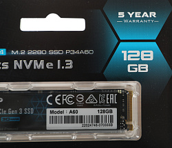 Накопитель SSD Silicon Power PCIe 3.0 x4 128GB SP128GBP34A60M28 M-Series M.2 2280