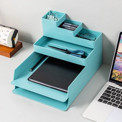 Органайзер настольный Deli ENS001GREEN Nusign зеленый пластик