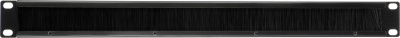 Кабельный органайзер Горизонтальный Lanmaster LAN-ORG/BP-1U двухсторонний щетки 1U шир.:19"