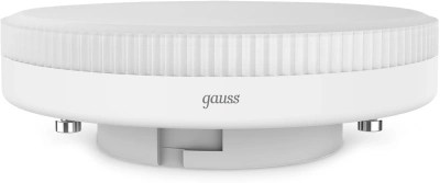 Лампа светодиодная Gauss 8Вт цок.:GX53 таблетка 220B св.свеч.бел.нейт. Tablet (упак.:10шт) (108008208)