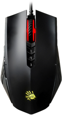 Мышь A4Tech Bloody A70 черный оптическая 6200dpi USB 8but (A70 MATTE BLACK)
