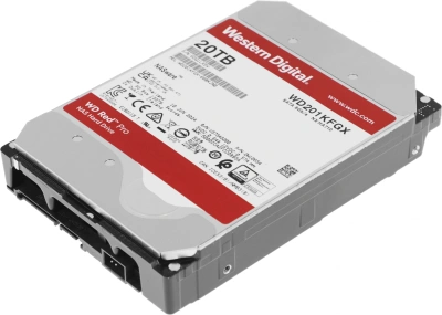 Жесткий диск WD SATA-III 20TB WD201KFGX NAS Red Pro (7200rpm) 512Mb 3.5"