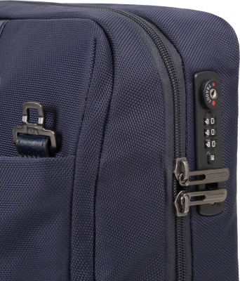 Сумка дорожная Piquadro BRIEF2 (BV4729BR2/BLU) 40x36x16см 24л. 2.468кг. нейлон/натур.кожа темно-синий