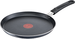 Сковорода блинная Tefal Force 4218522 круглая 22см покрытие: антипригарное ручка несъемная (без крышки) черный (9100048318)