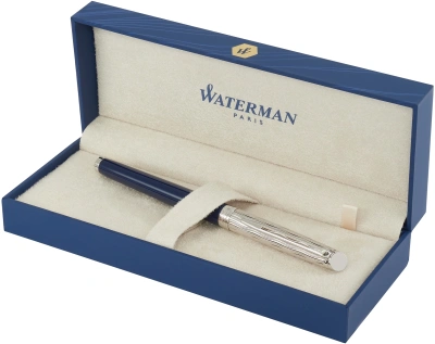 Ручка перьев. Waterman Hemisphere L`Essence du Bleu (CW2166467) LaqBlue CT F сталь нержавеющая подар.кор.