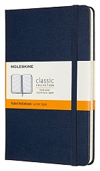Блокнот Moleskine CLASSIC QP050B20 Medium 115x180мм 208стр. линейка твердая обложка синий