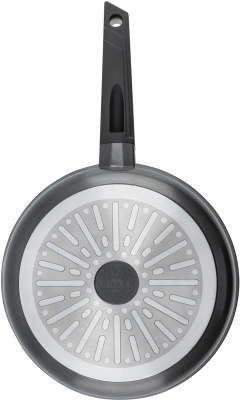 Сковорода Rondell Kontur RDA-1487 круглая 26см покрытие: Xylan Plus ручка несъемная (с крышкой) графитовый