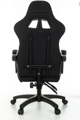 Кресло игровое Zombie Rudger черный/серый с подголов. крестов. пластик