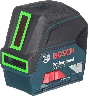 Нивелир лазерн. Bosch GCL 2-15G + RM1+ BM3 2кл.лаз. 540нм цв.луч. зеленый 2луч. (0601066J00)