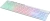 Клавиатура Оклик 490ML белый USB slim Multimedia LED