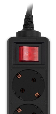 Сетевой фильтр PC Pet AP01006-5-B 5м (5 розеток) черный (пакет ПЭ)