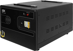 Стабилизатор напряжения IEK Hub 12кВА однофазный черный (IVS21-1-012-13)