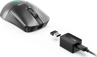 Мышь Lenovo Legion M600s Qi Wireless Gaming темно-серый оптическая 19000dpi беспров. BT/Radio USB (GY51H47355)