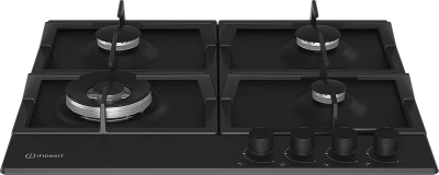Газовая варочная поверхность Indesit THPM 642 WS/BL/I черный