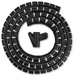 Кабельный органайзер Buro BHP CG252B Spiral Hose 25x2000mm Black