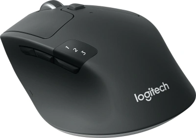 Мышь Logitech M720 Triathlon черный оптическая 1000dpi беспров. BT/Radio USB 6but (910-004794)