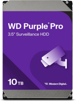 Жесткий диск WD SATA-III 10TB WD102PURP Surveillance Purple Pro (7200rpm) 256Mb 3.5"