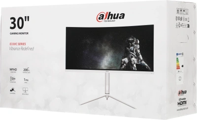 Монитор Dahua 30" DHI-LM30-E330CW белый VA LED 21:9 HDMI матовая HAS Piv 3000:1 250cd 178гр/178гр 2560x1080 200Hz DP FHD 6.5кг