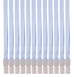 Шнур для пропуска Deli 8352l-blue 45х1см нейлон голубой (упак.:12шт) пластиковый пакет