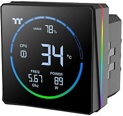 Система водяного охлаждения Thermaltake TH360-S V3 ARGB Soc-AM5/AM4/1200/1700/1851 черный 4-pin 37.8dB Al LCD 365W Ret (CL-W470-PL12SW-A)