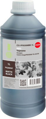 Чернила Cactus CS-I-PFI030MBK-1L PFI-030 черный матовый1000мл для Canon imagePROGRAF TA-20/30