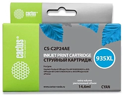 Картридж струйный Cactus CS-C2P24AE №935XL голубой (14.6мл) для HP OJ Pro 6230/6830 с чипом