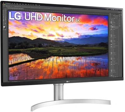 Монитор LG 31.5" 32UN650K-W белый IPS LED 5ms 16:9 HDMI M/M матовая HAS 1000:1 350cd 178гр/178гр 3840x2160 60Hz DP 4K 8.2кг