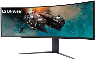 Монитор LG 49" UltraGear 49GR85DC-B черный VA LED 32:9 HDMI матовая HAS Piv 3000:1 450cd 178гр/178гр 5120x1440 240Hz FreeSync Premium Pro DP 2K USB 15.1кг