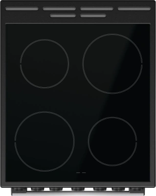 Плита Электрическая Gorenje GEC5B20SG серебристый стеклокерамика (без крышки)