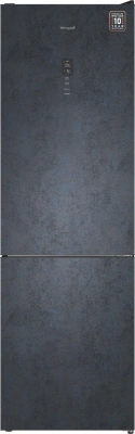 Холодильник Weissgauff WRK 2000 Total NoFrost Inverter Rock Glass 2-хкамерн. графит