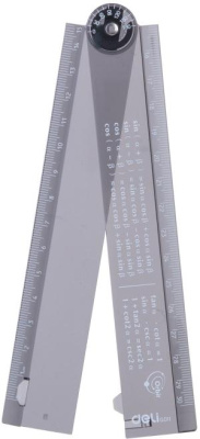 Линейка Deli EG01102 Orbit пластик дл.30см прозрачный/тонированный складная пластиковый пакет с европодв.