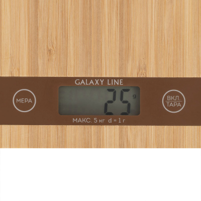 Весы кухонные электронные Galaxy Line GL2812 макс.вес:5кг дерево