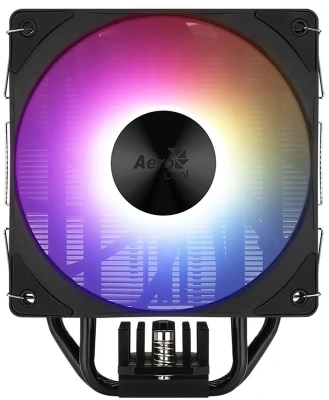 Устройство охлаждения(кулер) Aerocool Rime 4 ARGB Soc-AM5/AM4/1200/1700/1851 черный 4-pin 17-34dB Al+Cu 230W Ret