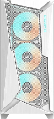 Корпус Gigabyte C301G белый без БП ATX 3x120mm 5x140mm 2xUSB3.0 audio bott PSU