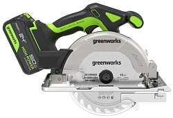 Циркулярная пила (дисковая) Greenworks GD24CS165 (ручная) D диска.:165мм (1501607CUG)