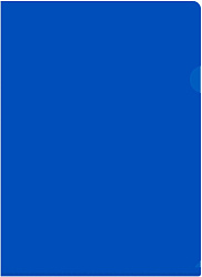 Папка-уголок Бюрократ -E310N/1BLU непрозрачный A4 пластик 0.18мм синий