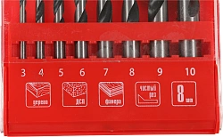 Набор сверл Matrix 70282 по дереву (8пред.) для дрелей
