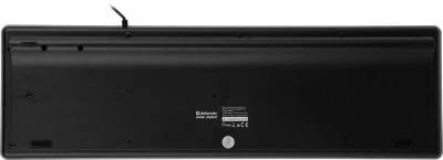 Клавиатура Defender Dark Knight GK-077 белый/черный USB Multimedia for gamer LED (45078)