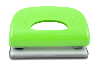 Дырокол Kw-Trio Dolphin 091X9 макс.:10лист. пластик ассорти отв.:2 с линейкой