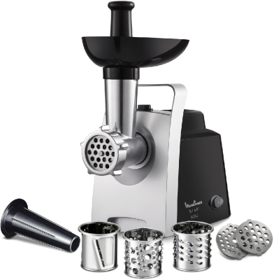 Мясорубка Moulinex ME108832 1400Вт черный/серебристый