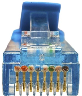 Патч-корд Suprlan 10-0148 UTP RJ-45 вил.-вилка RJ-45 кат.5E 2м синий LSZH 26AWG