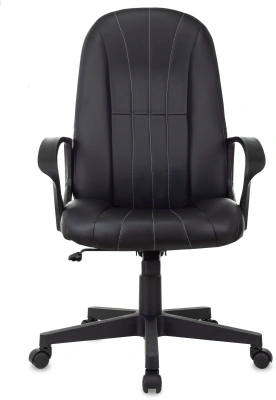Кресло руководителя Бюрократ T-898 черный Leather Black эко.кожа крестов. пластик