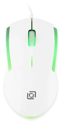 Мышь Оклик 245M белый оптическая 1000dpi USB 3but (471480)