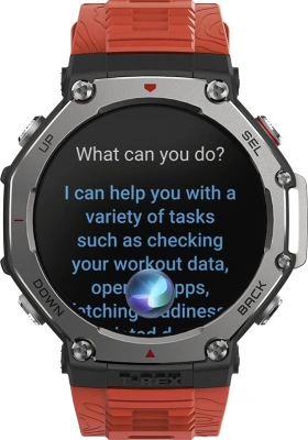 Смарт-часы Amazfit T-Rex 3 A2323 48.5мм 1.5" AMOLED корп.темно-серый рем.красный разм.брасл.:145-210мм (1746757)