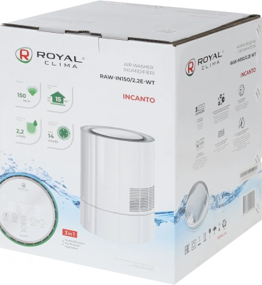 Мойка воздуха Royal Clima Incanto RAW-IN150/2.2E-WT 15Вт белый